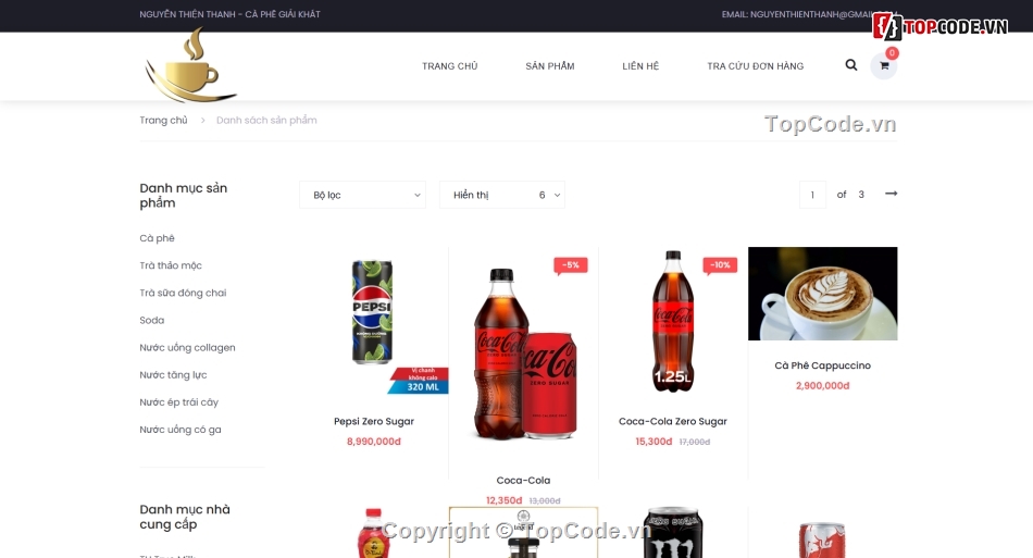 Source code đồ án asp,website bán nước asp,code website bán cafe asp,website coffee asp net mvc